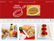 Tablet Screenshot of mmmcatering.com.au